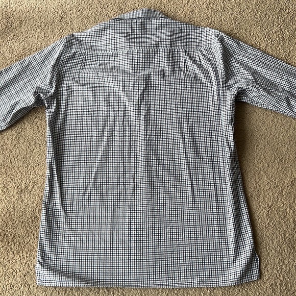 Ermenegildo Zegna Long Sleeve Button Down Red/Navy/Grey - Picture 2 of 7